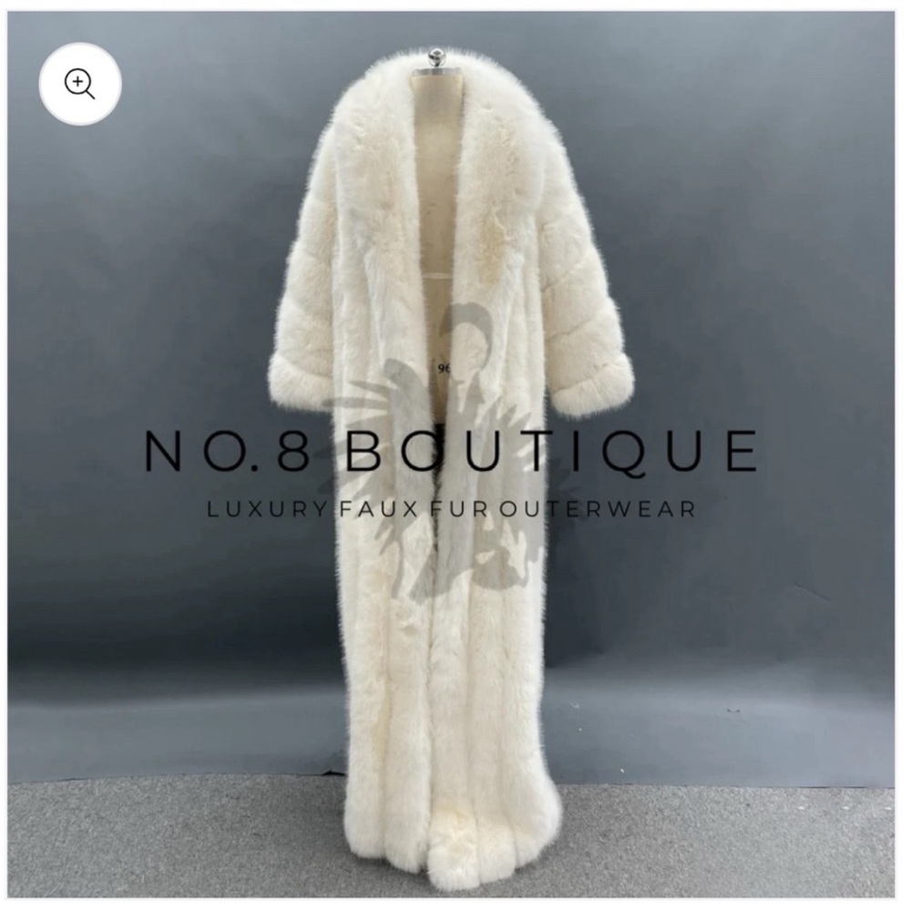 Faux Fur Coat Beige